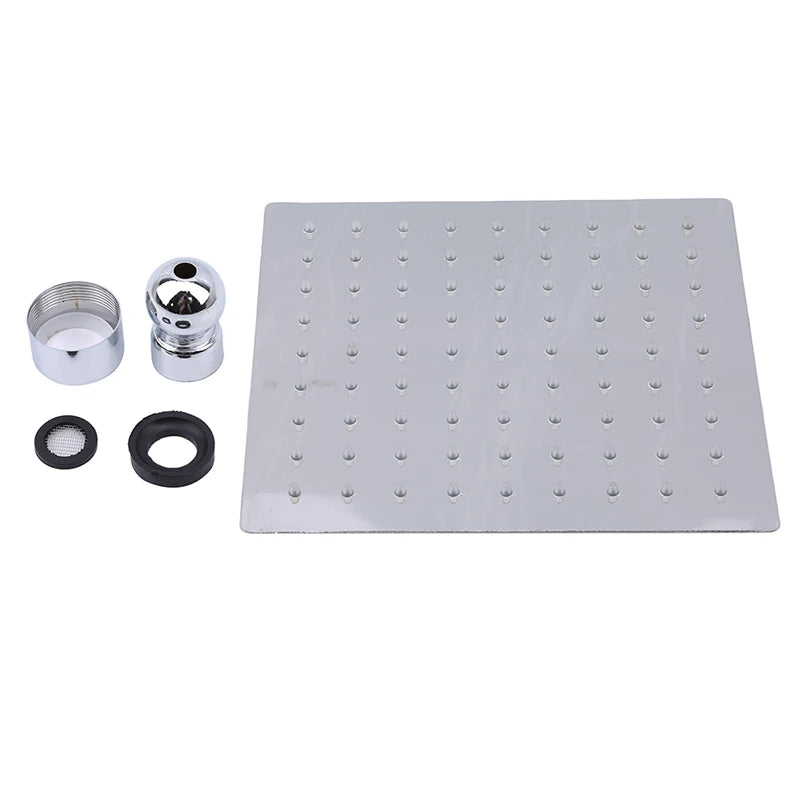 Stainless Steel Ultra-Thin Rainfall Shower Head (3 Variants....6", 8", and 10" Round and Square)