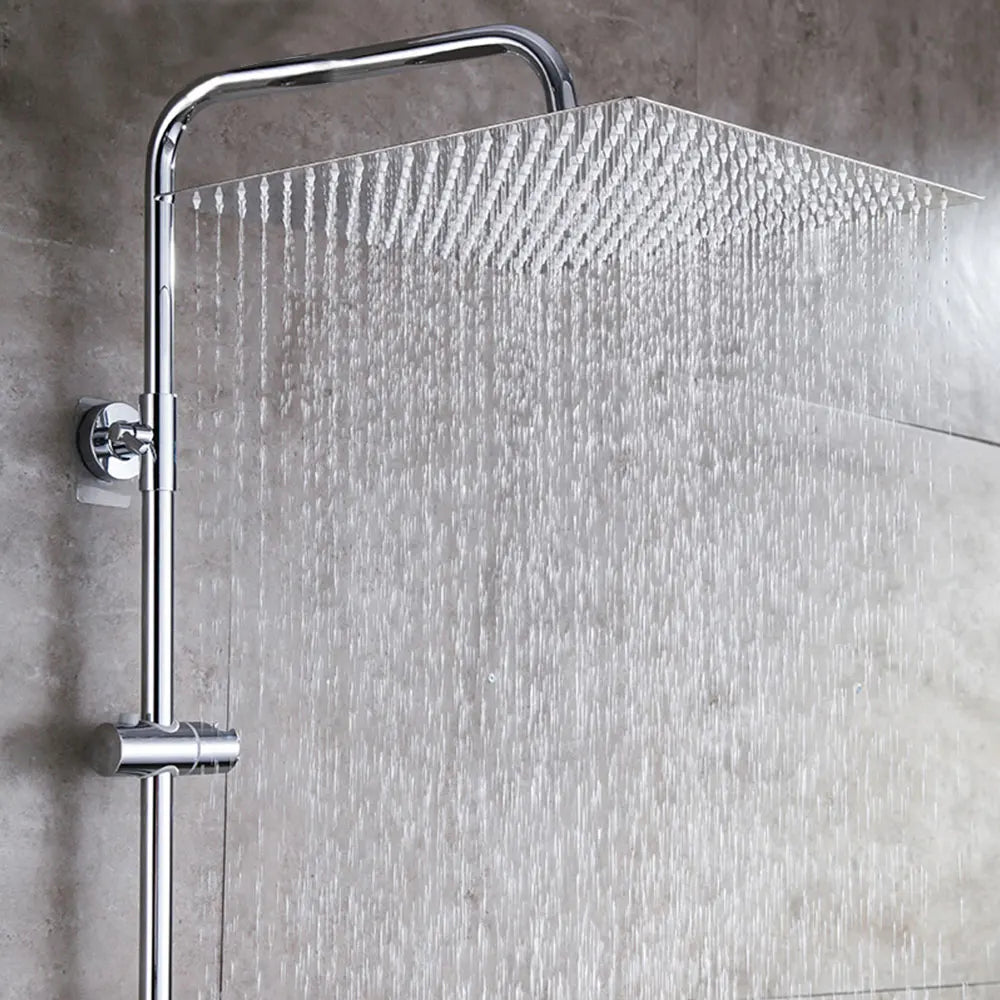 Stainless Steel Ultra-Thin Rainfall Shower Head (3 Variants....6", 8", and 10" Round and Square)