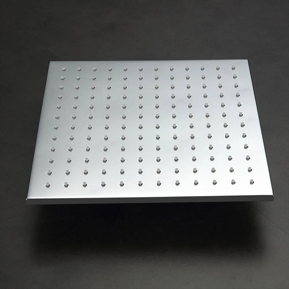 Stainless Steel Ultra-Thin Rainfall Shower Head (3 Variants....6", 8", and 10" Round and Square)